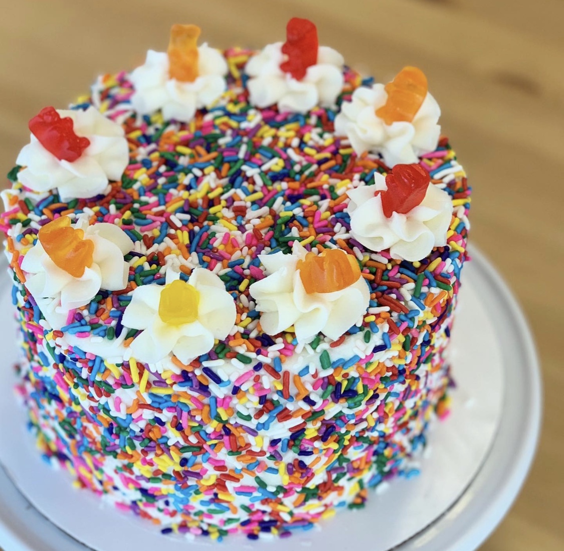 6" Vanilla Sprinkle Cake Alyssas Cakery