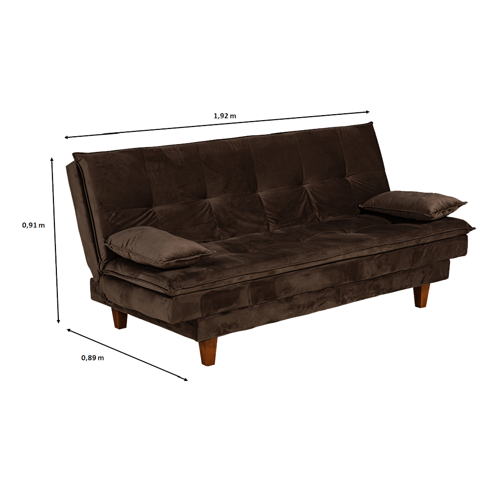Sofá Cama Berflex Holanda Marrón ALZER