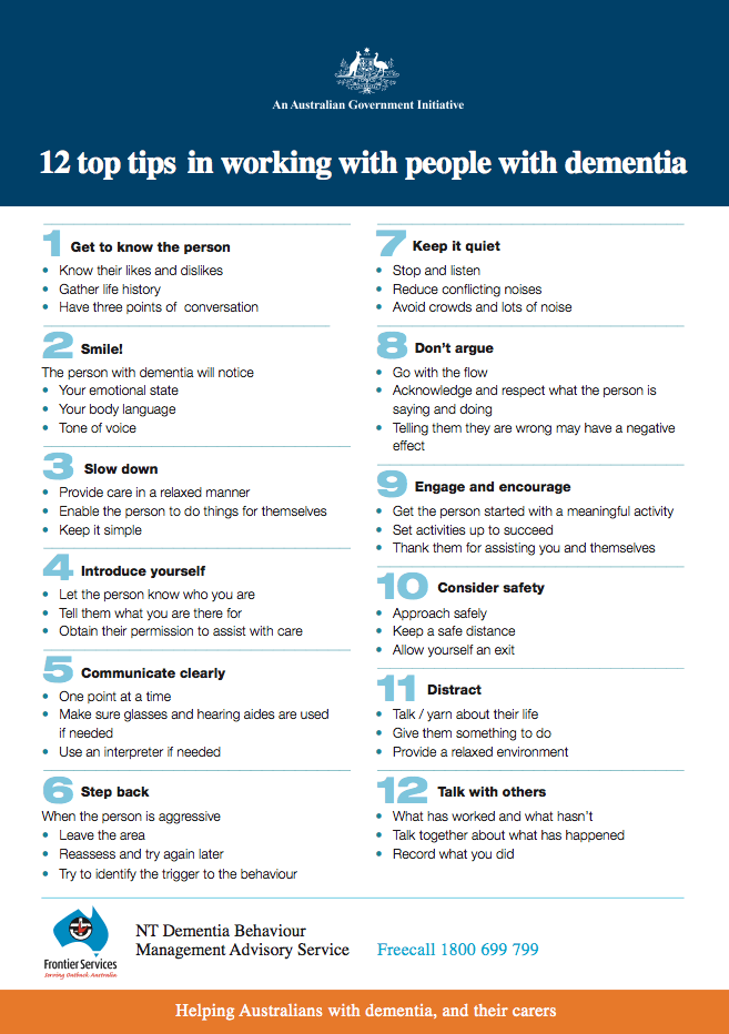 12 Top Dementia Care Tips