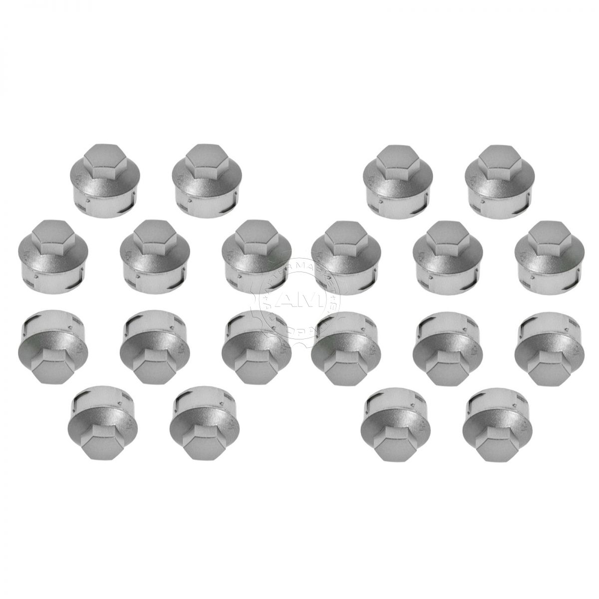 Dorman Wheel Lug Nut Cap Cover Silver Steel Wheel Set of 20 for 0111