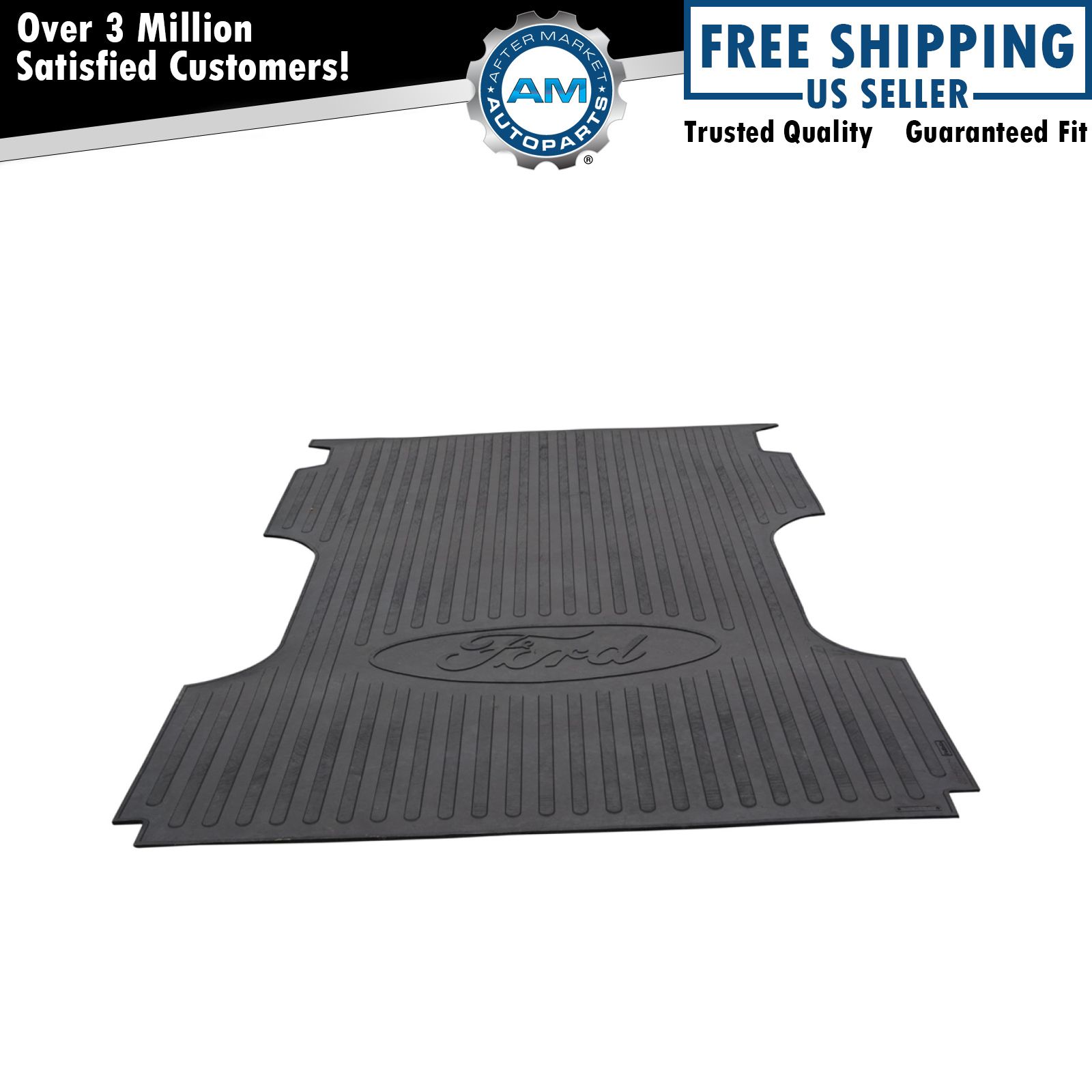 OEM Truck Bed Mat Protector Liner 8 Foot Black Rubber for 9915 Ford
