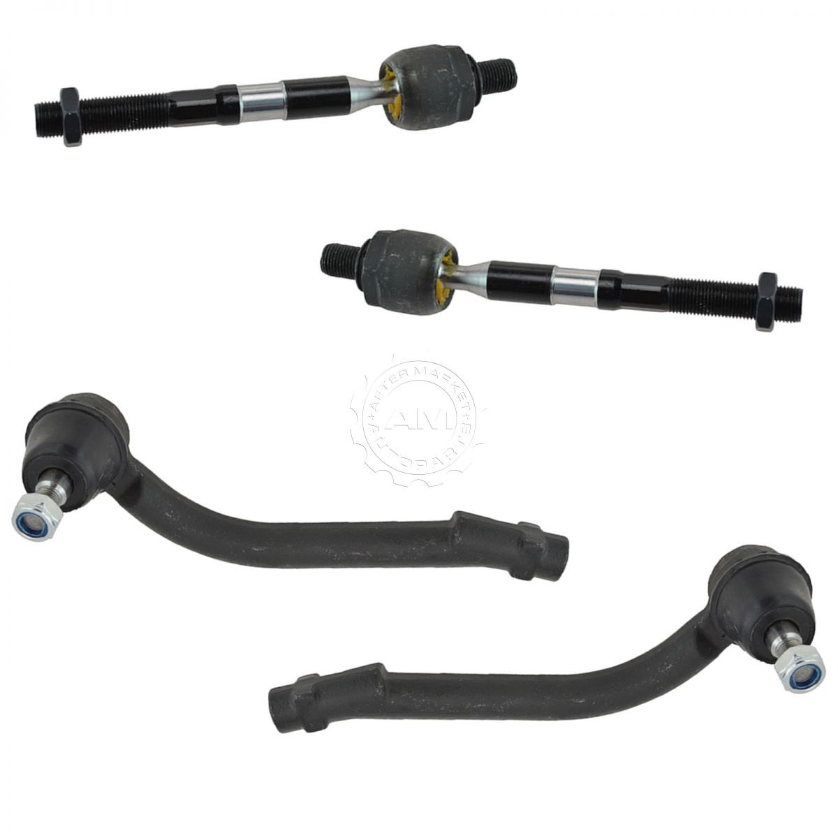 Inner Outer Tie Rod End Front LH RH Set of 4 for Hyundai Santa Fe Kia