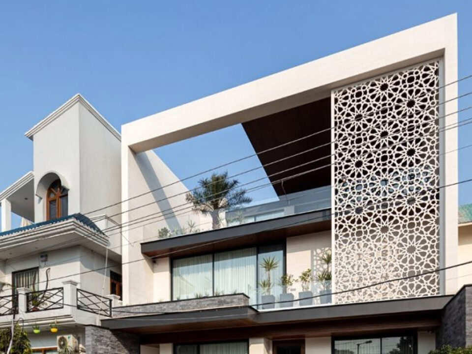 Wall Cladding Laser Cut Metal Gold Silver and in Black Color