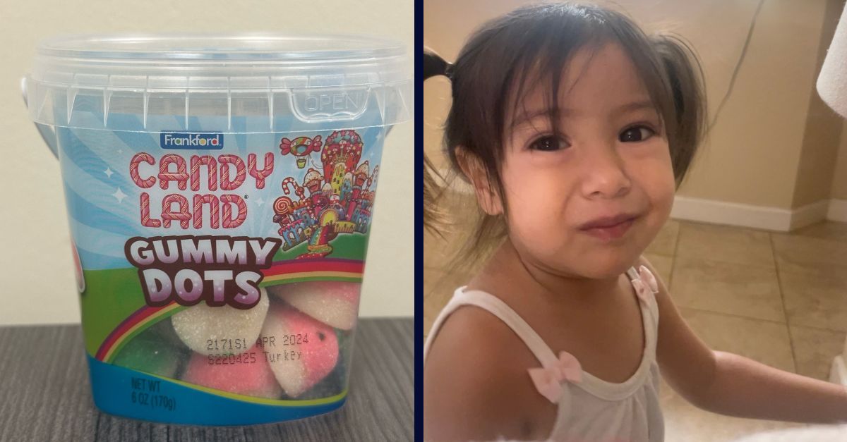 Toddler disabled after choking on Candy Land Gummy Dot Suit