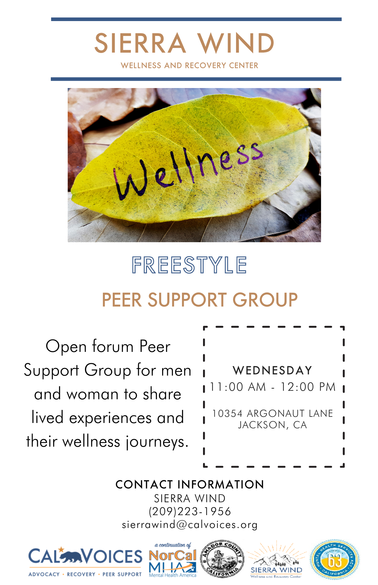 Community Announcements Amador County Network of Care, California