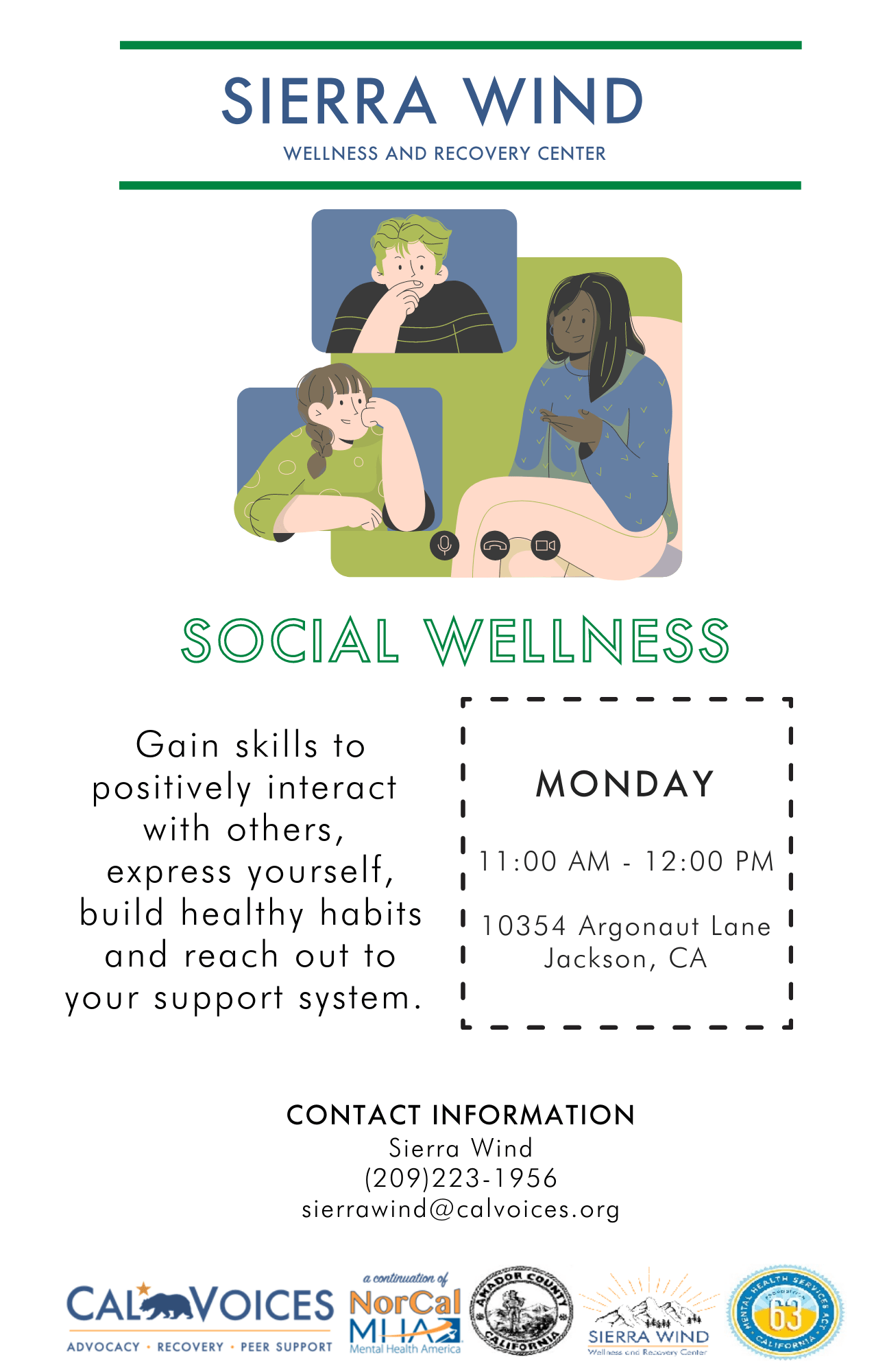 Community Announcements Amador County Network of Care, California