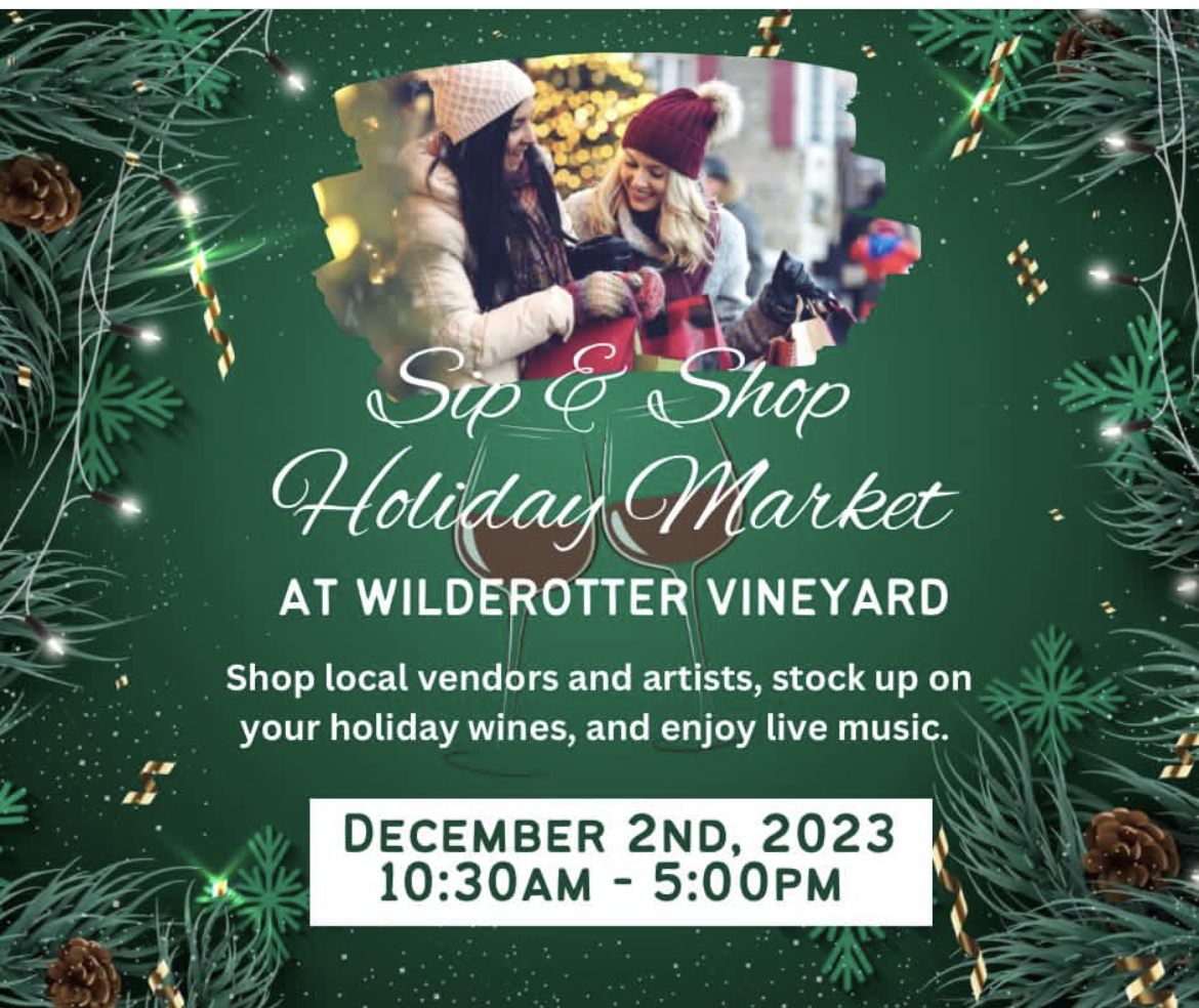 Teneral Cellars at Wilderotter VineyardSip and Shop Holiday Market