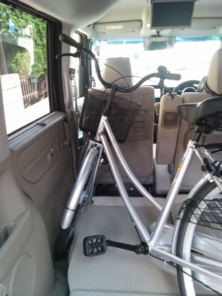 Ｎ ＢＯＸに実際に自転車を乗せてみた。  甘粕豊のネットビジネスで一 