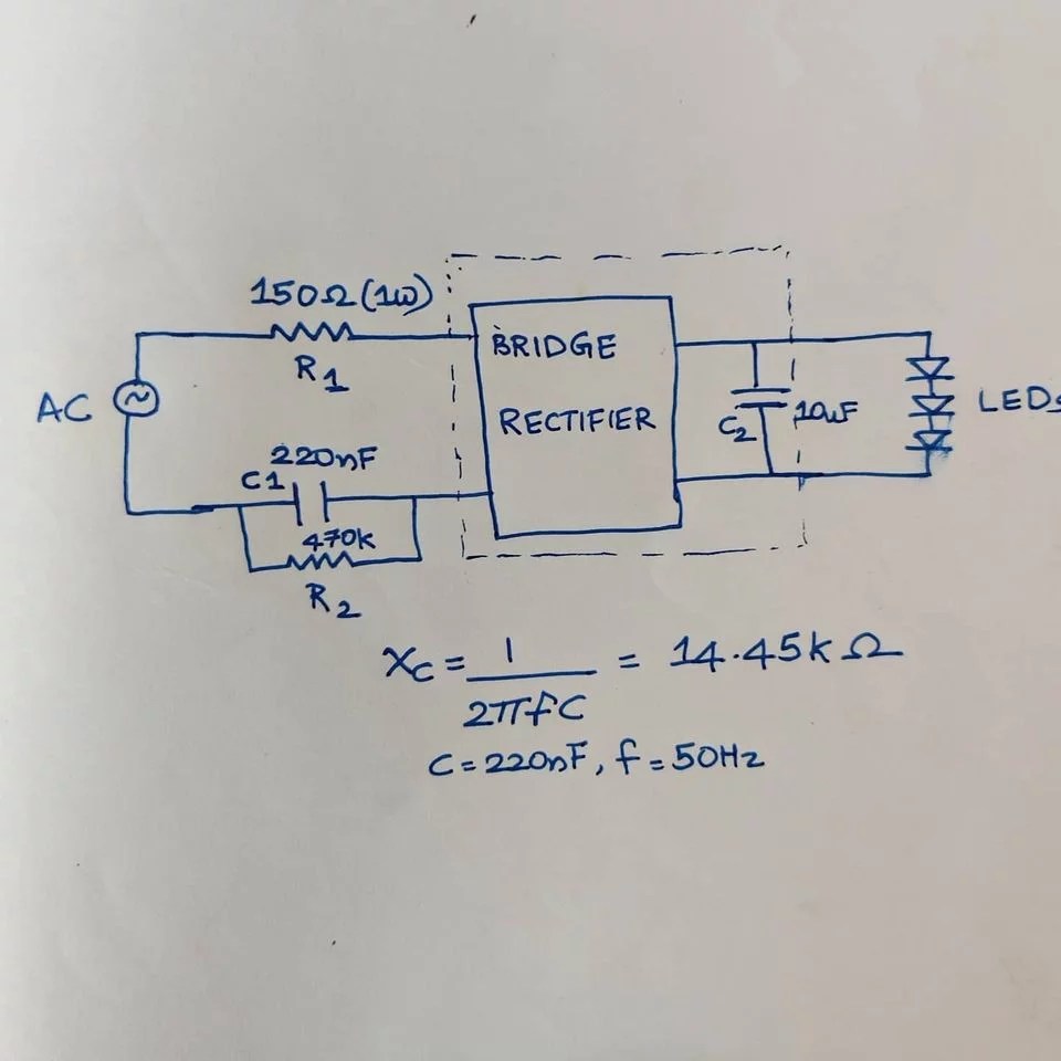 Capacitive Dropper The Tech Blog