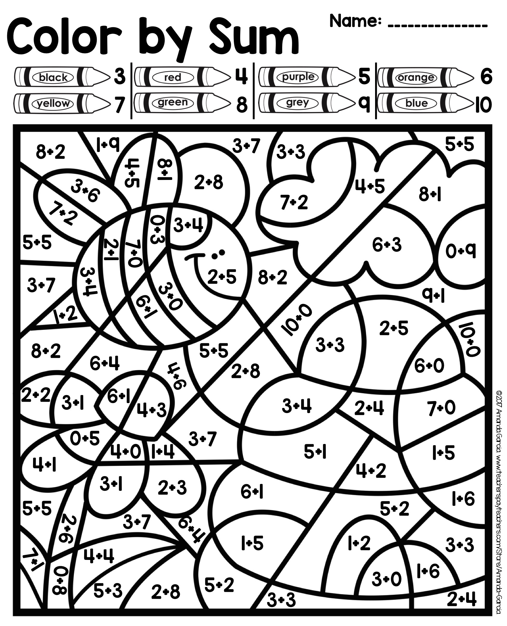 Spring Pictures To Color By Number