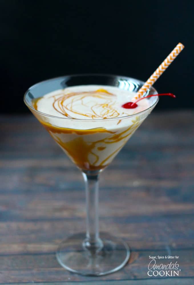 Butterscotch Milkshake Cocktail a summer shake for grown ups