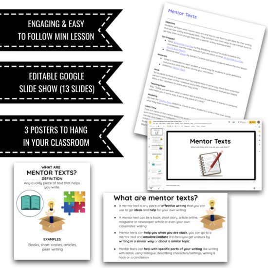 Mentor Text Mini Lesson Amanda Write Now