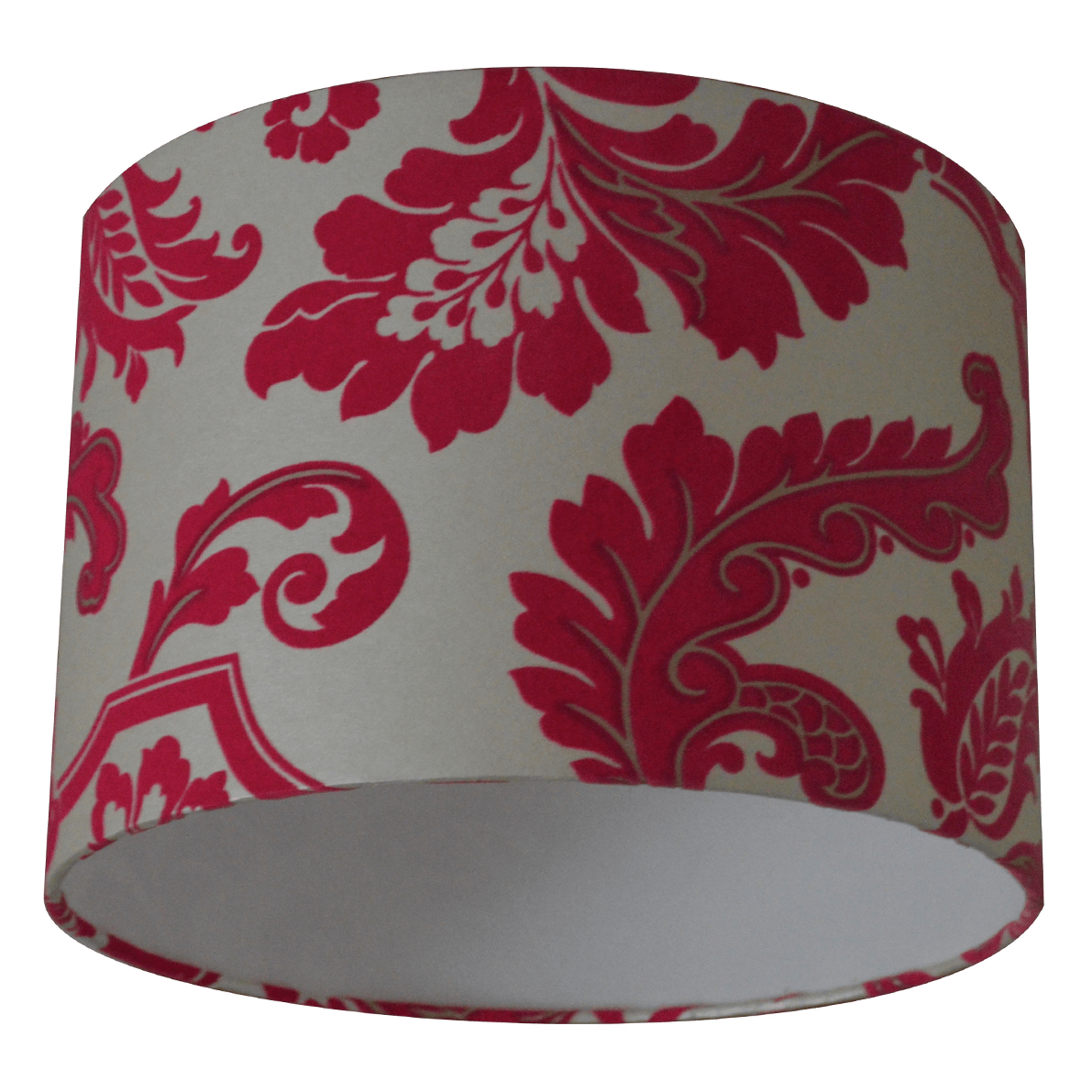 Cicely Pink Flock Wallpaper Lampshade amanolampshades.co.uk