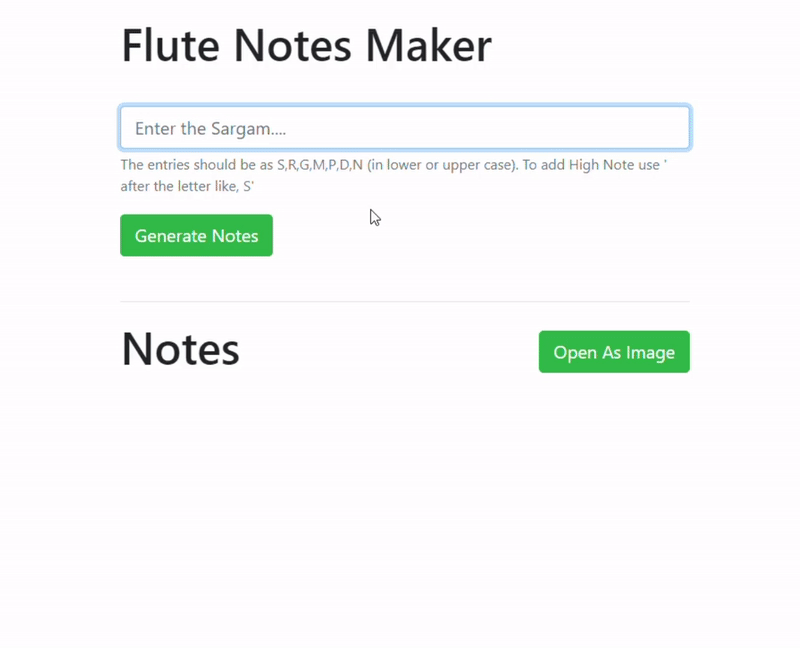 GitHub amansharma007/flutenotesmaker Flute Notes Maker is a simple static web app using