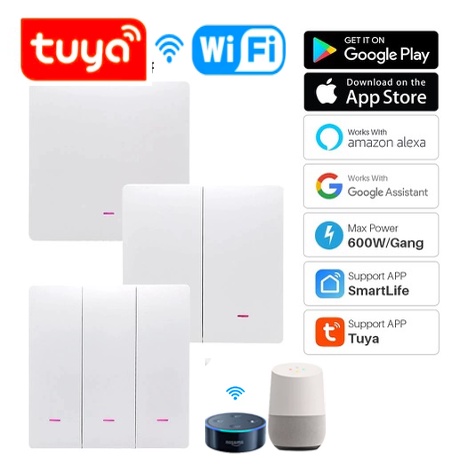 Tuya Smart Switch WiFi Push Button – Aman Sinaran
