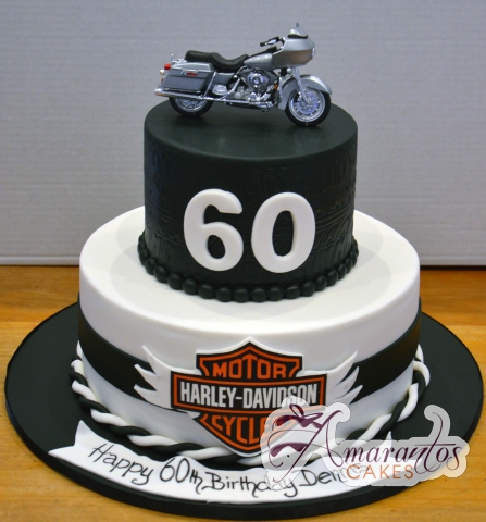 Two Tier Harley Davidson Cake Celebration Cakes Melbourne