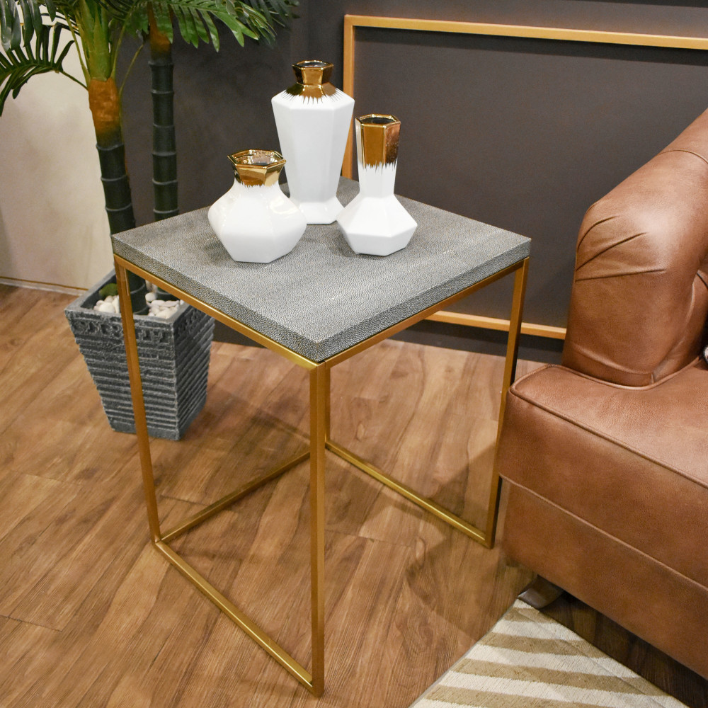 Leather Side Table Amardeep Interior