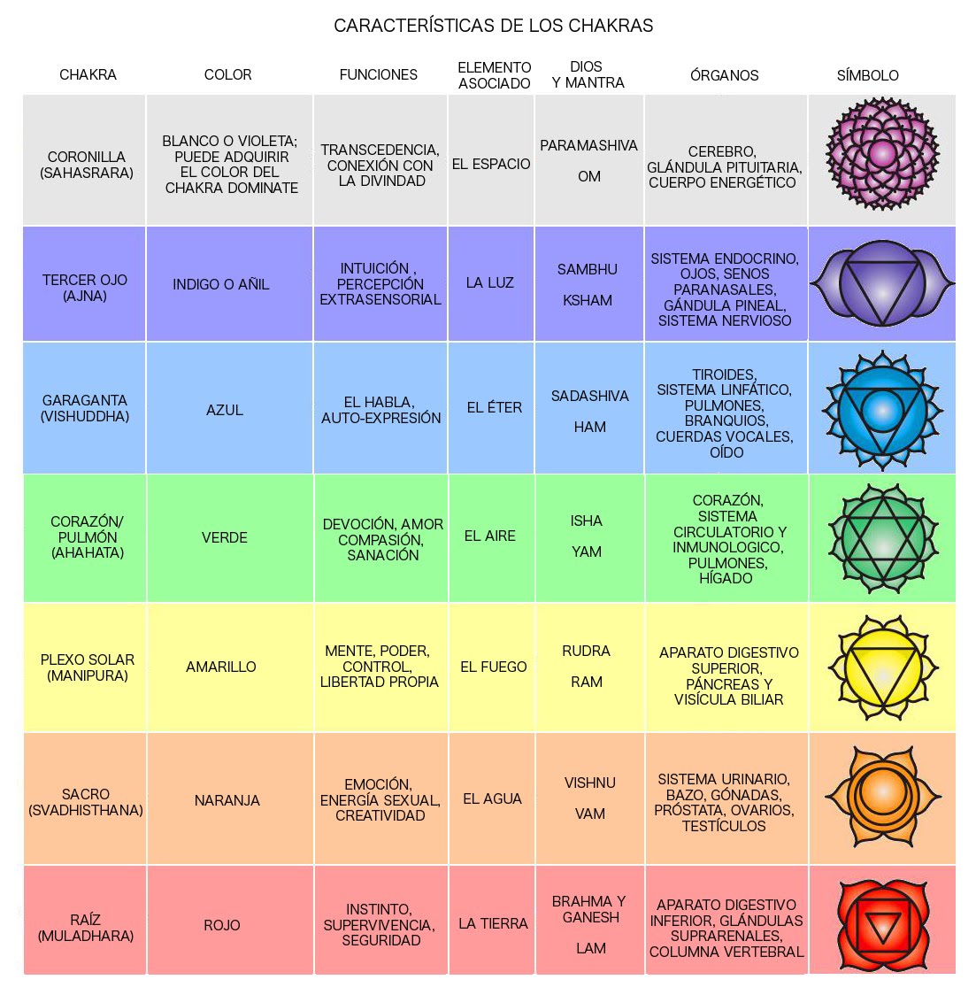 Los 7 chakras y consejos sobre cómo activarlos Conexión