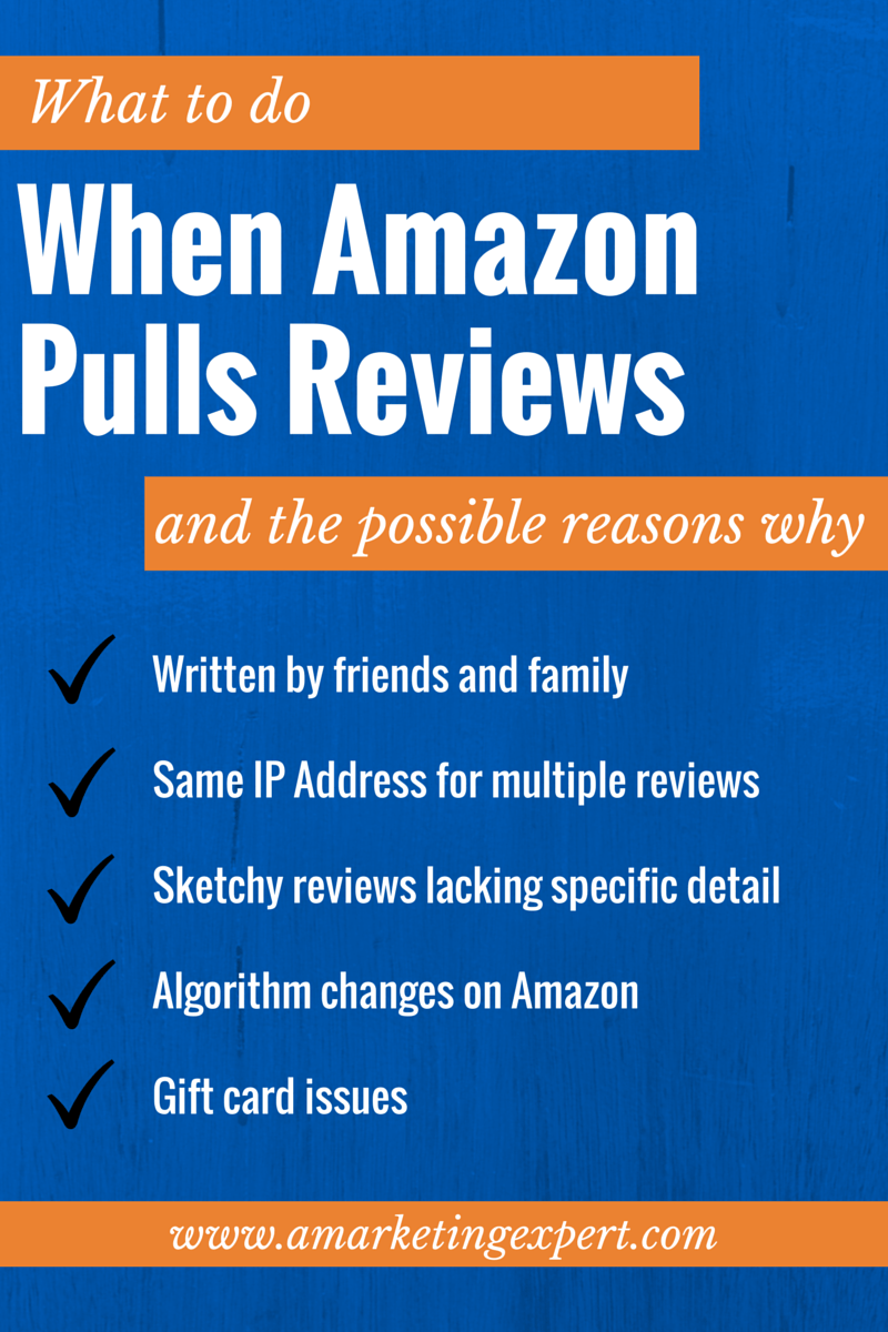 What to do When Amazon Pulls Reviews Author Marketing Experts, Inc.
