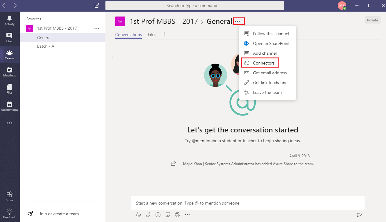 Office 365 Connectors for Microsoft Teams How to Get Started
