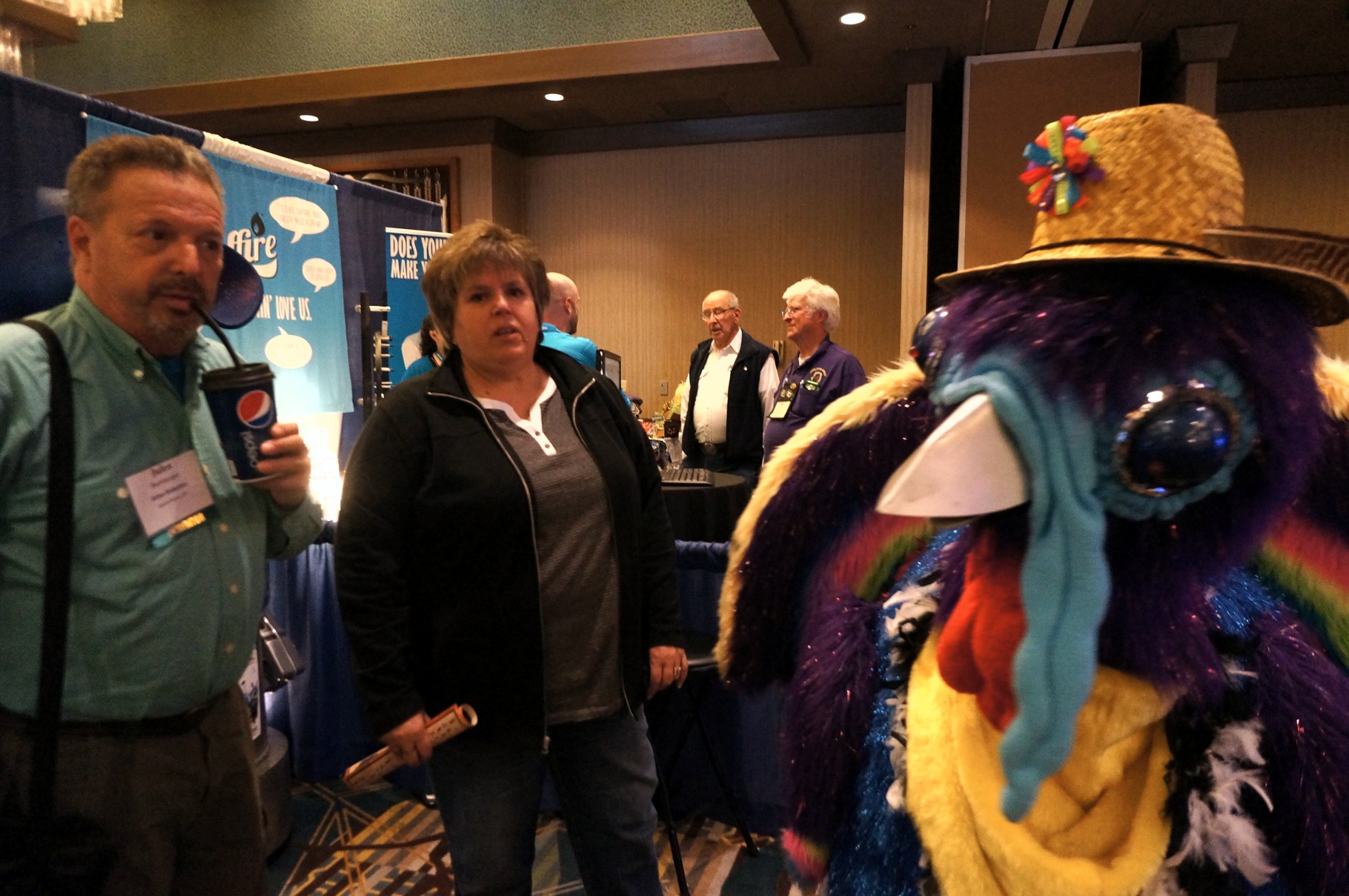 Jules and his robot turkey are a hit throughout fairgrounds Washington