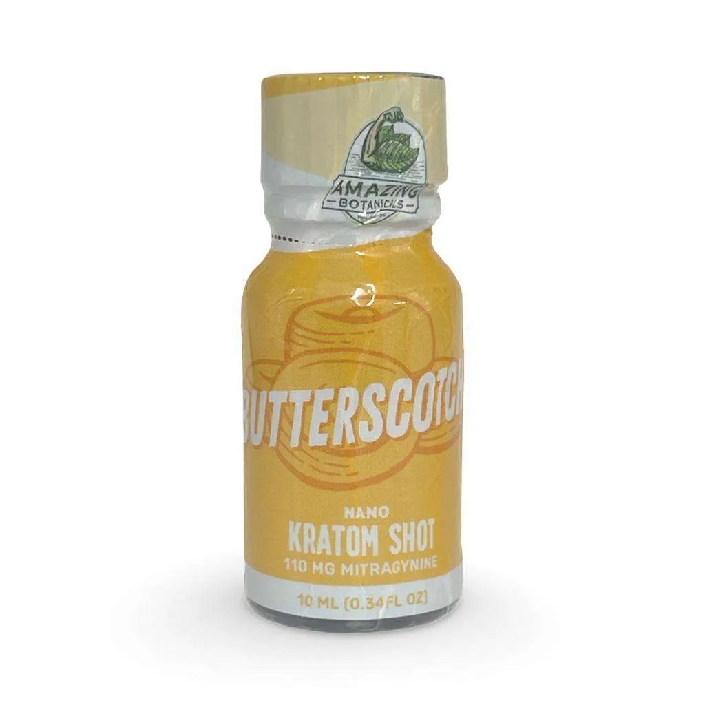 Nano Kratom Shot Butterscotch 10mL Amazing Botanicals (Since 2014)
