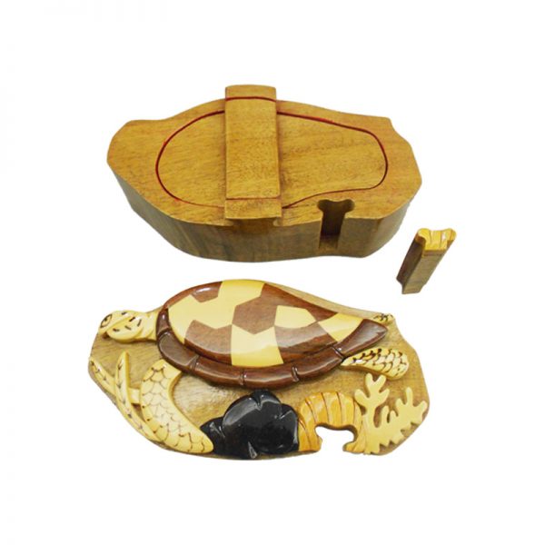 SEA TURTLE BOX Amazing Hands Wooden Models