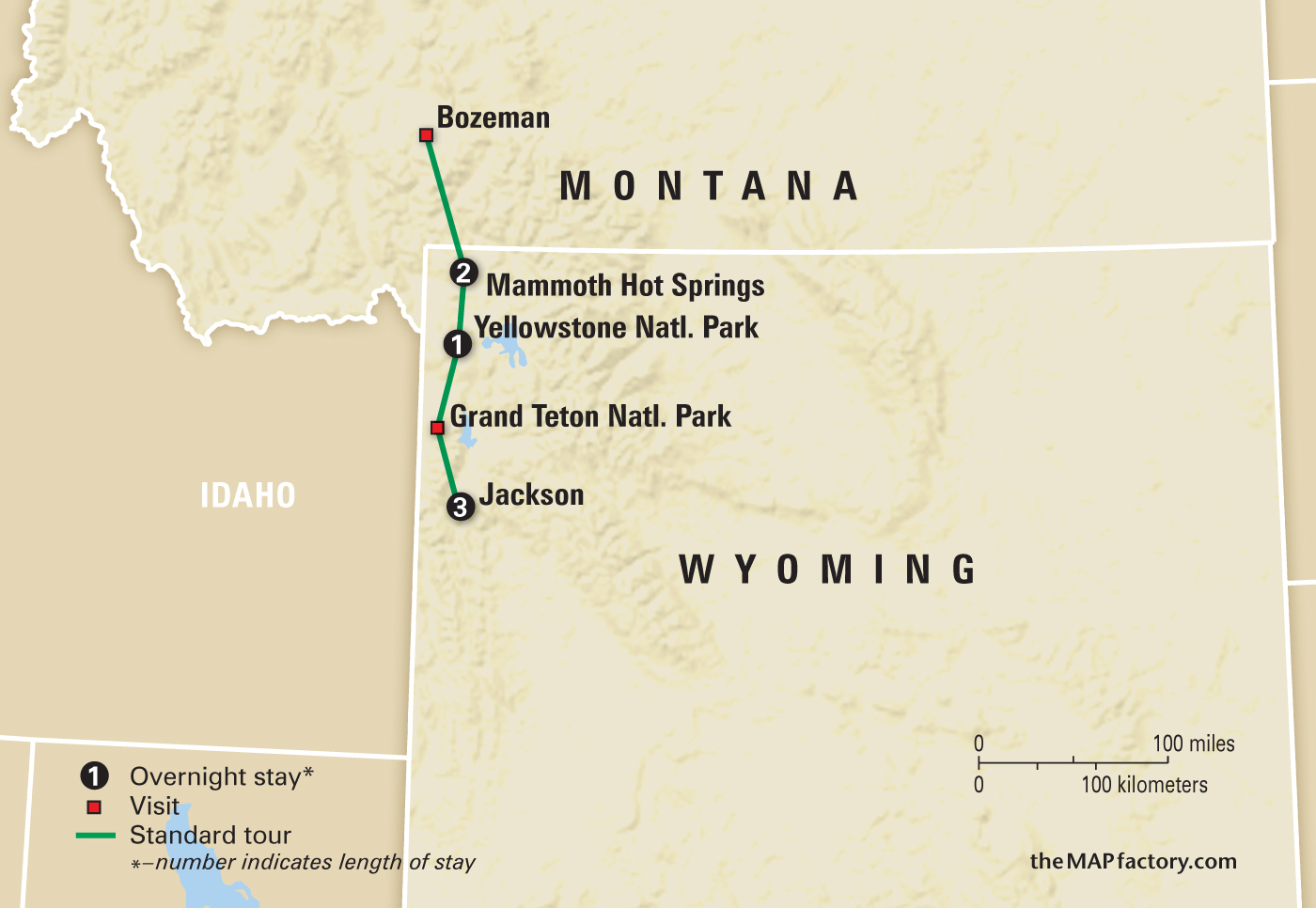 National Parks of Yellowstone & The Grand Tetons Amazing Journeys