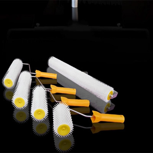 Unbaffled Plastic Epoxy Plain Roller Brush For Epoxy Floor Paint Finish