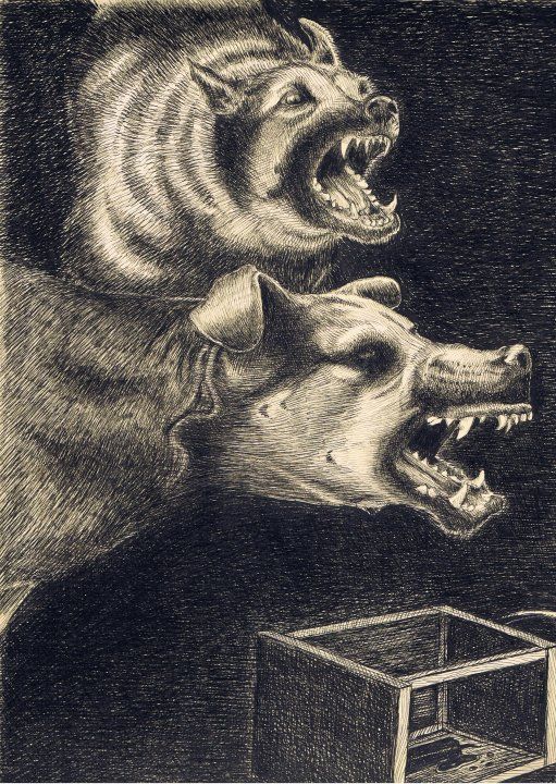 The Wuthering Heights Dogs Kerina Strevens Illustration