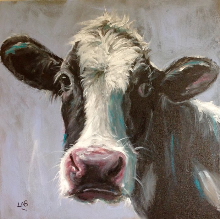 LOUISE BROWN ART Friesian Cow