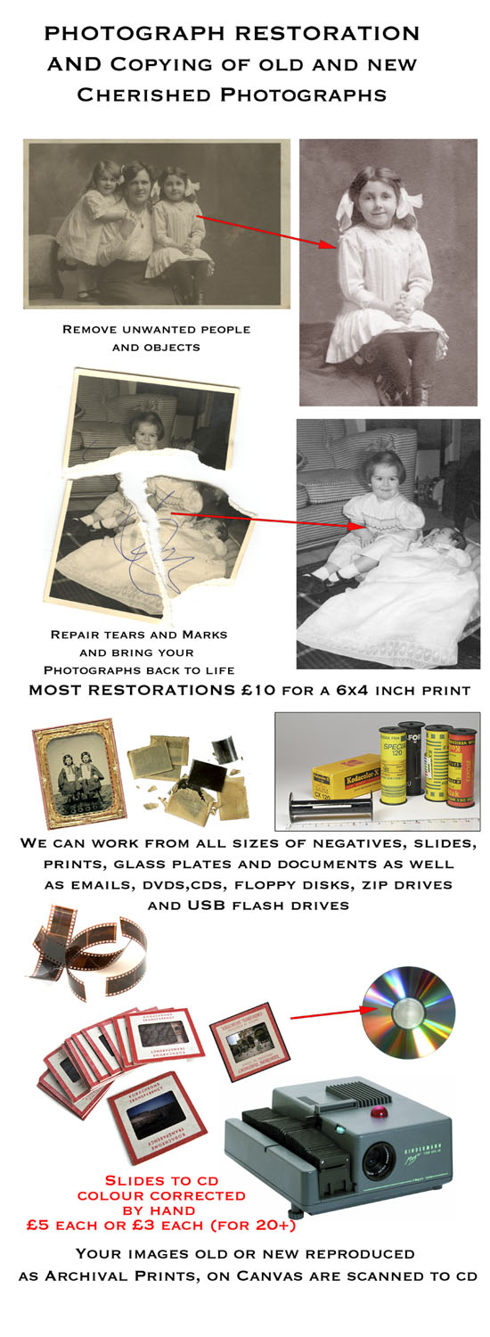 Photograph Restoration / Video to DVD Prices FRAME AND PHOTO SHOP
