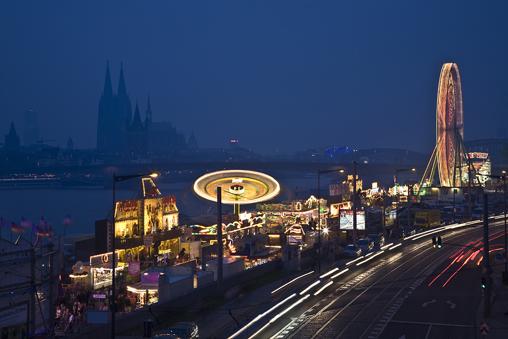 Rob Bain Photography Fun fair at night, Cologne