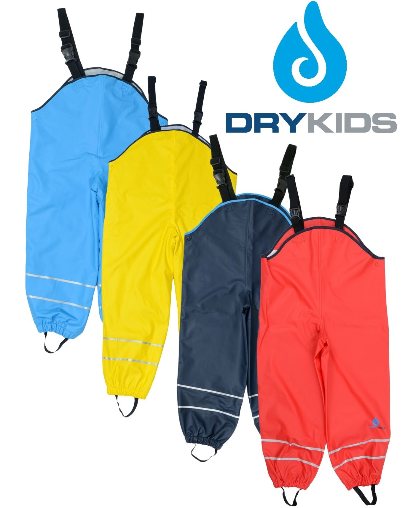Dry Kids Childrens Waterproof Trousers Dungarees Fleece Lined Boys & Girls 212y eBay