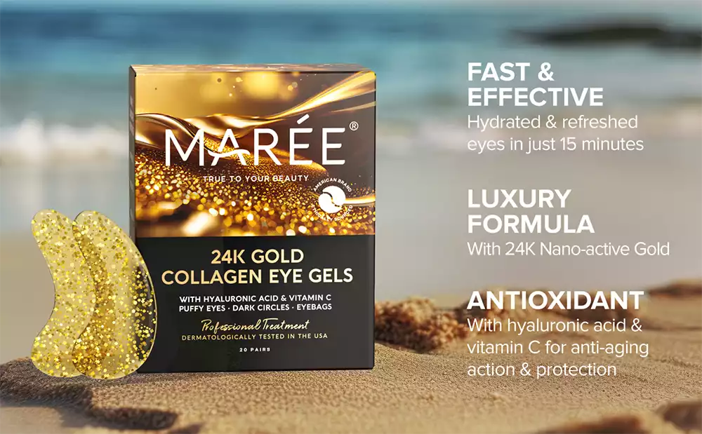 Maree Gold Eye Patches