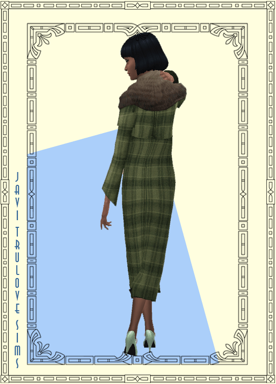 "Manteau "The Cat's Meow Téléchargement CC Sims Par Javitrulovesims Amaz'Sims
