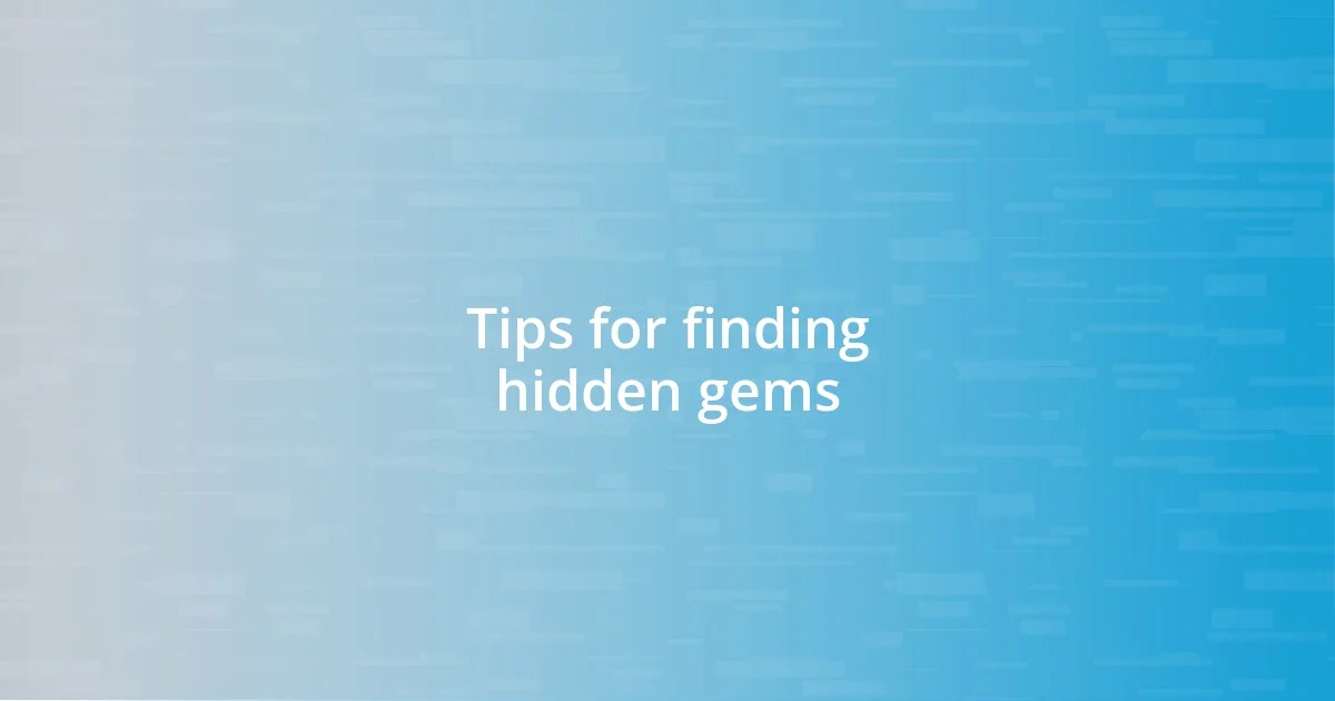 How I find hidden gem 20 Trivia Questions & Answers