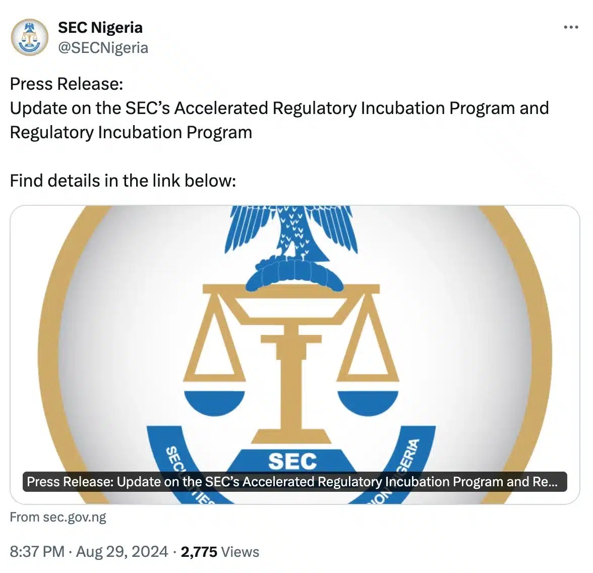 SEC Nigéria