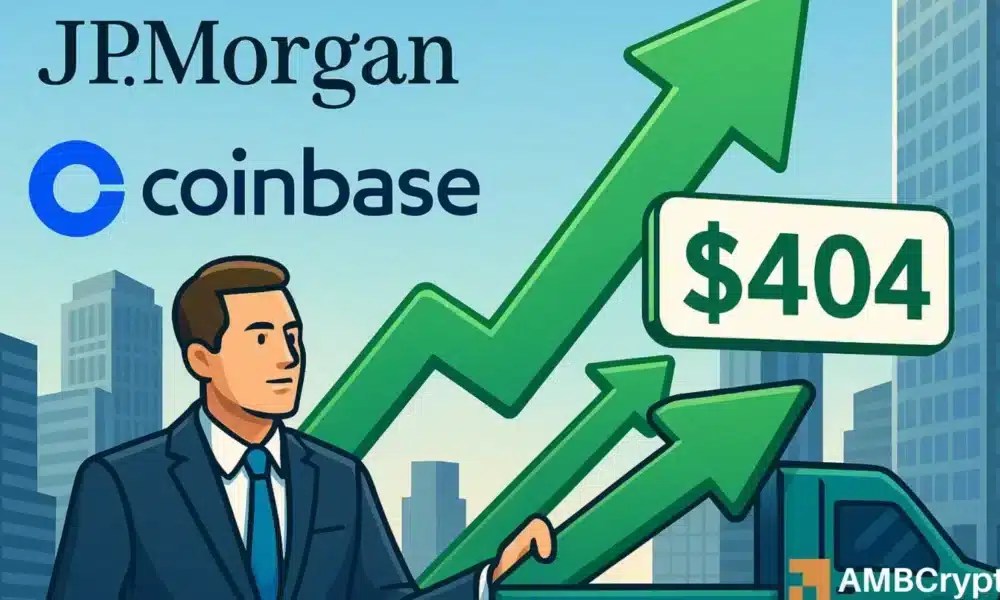Coinbase stock’s 9.8% surge on JPMorgan upgrade explained