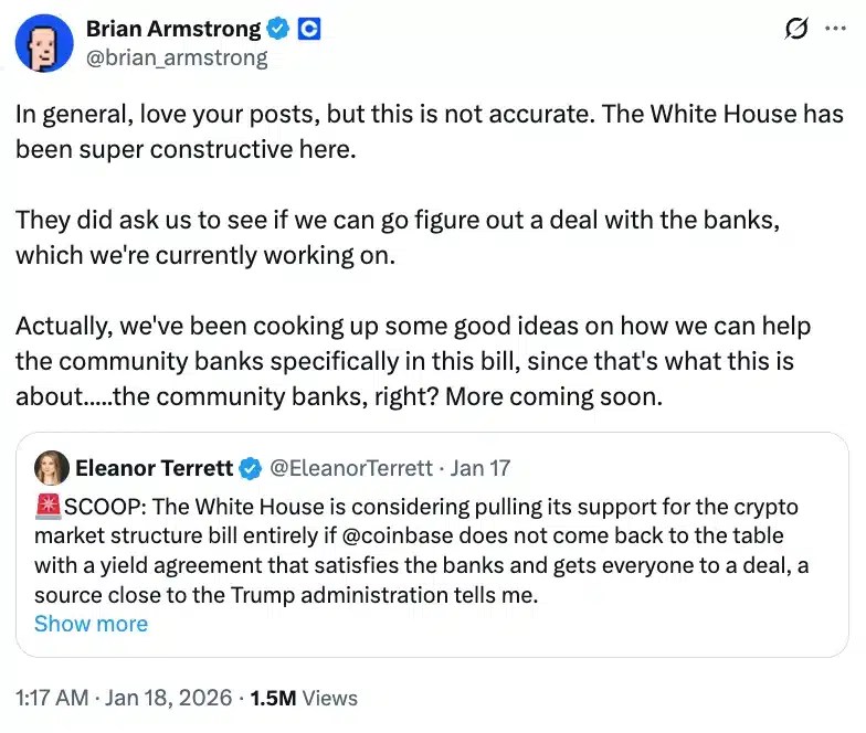 Brian Armstrong on CLARITY Act