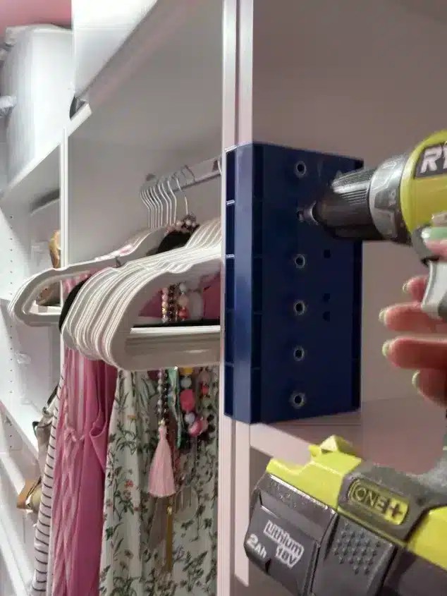 How To Use The Kreg Shelf Pin Jig to Add a Shelf Easily!