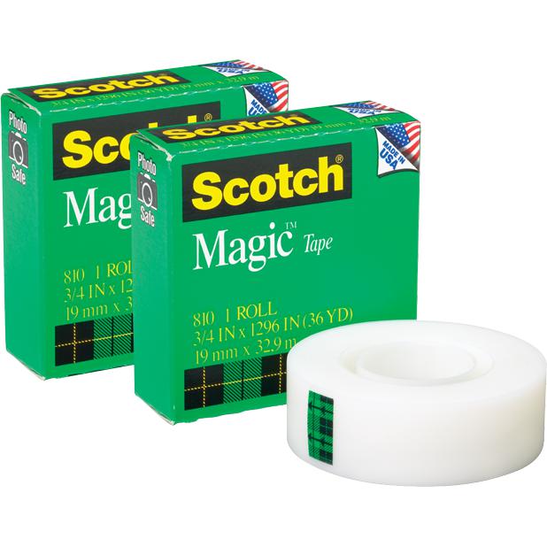 3M 810 Magic Tape 18mm x 32M (3/4 Inch)