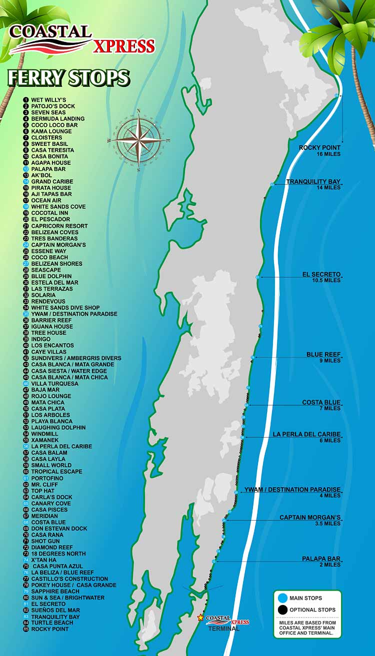 Coastal Xpress Ferry Stops & Schedule Ambergris Caye Belize Message Board