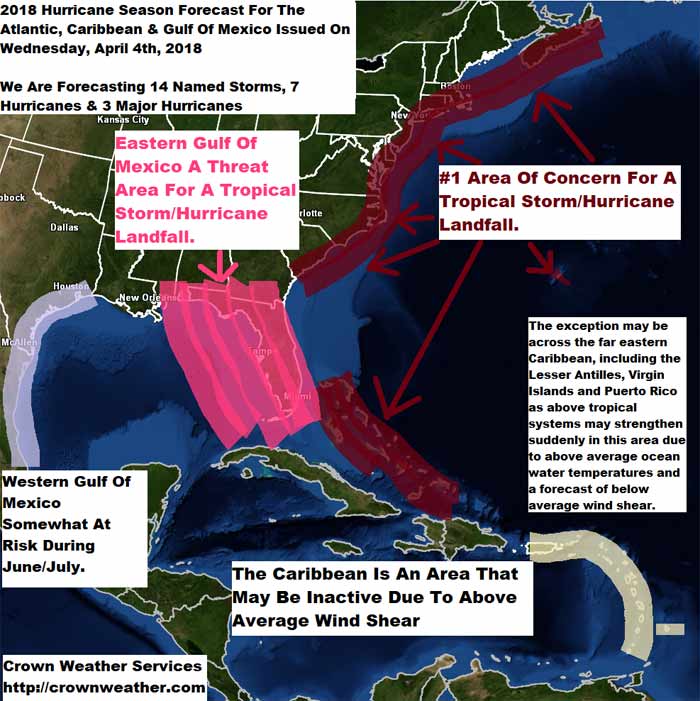 2018 Atlantic & Caribbean Hurricane Season Forecast Ambergris Caye