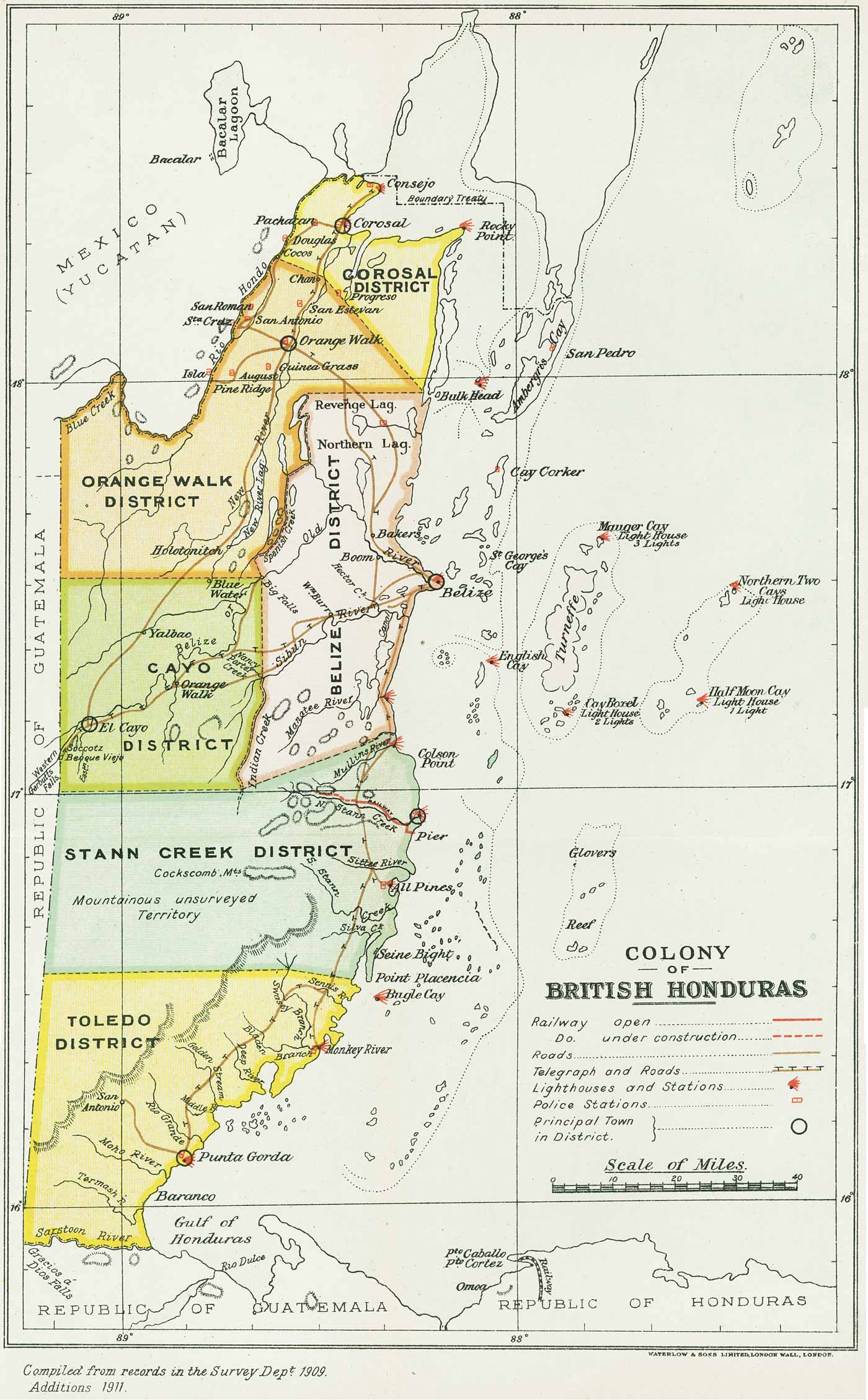 FileBritish Honduras Map 1909.jpg Wikimedia Commons