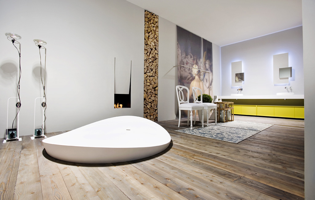 DUNE SEMIRECESSED BATHTUB BY ANTONIO LUPI Ambient Showroom