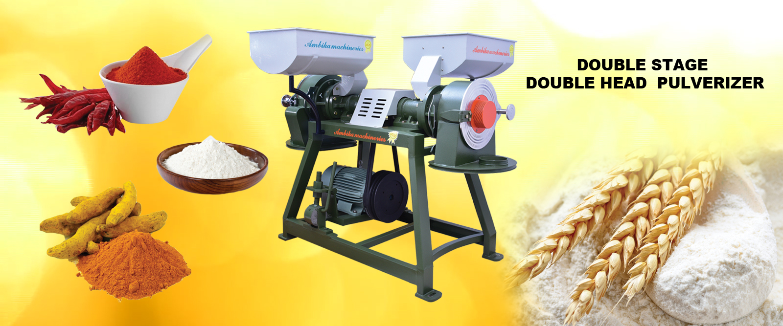 Ambika Machineries flour mill Machineries and Food Processing