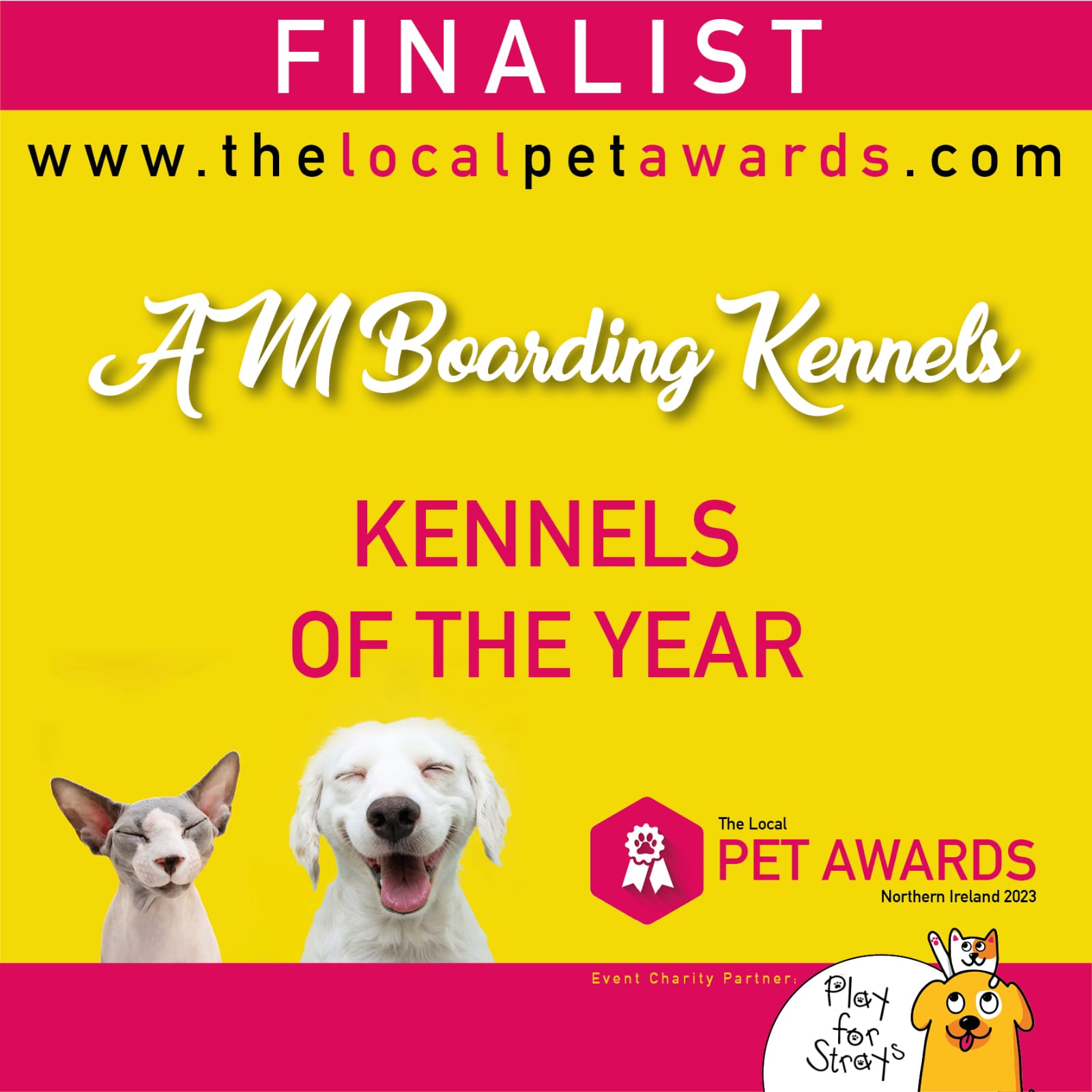 Local Pet Awards Kennels of the year AM Boarding Kennels