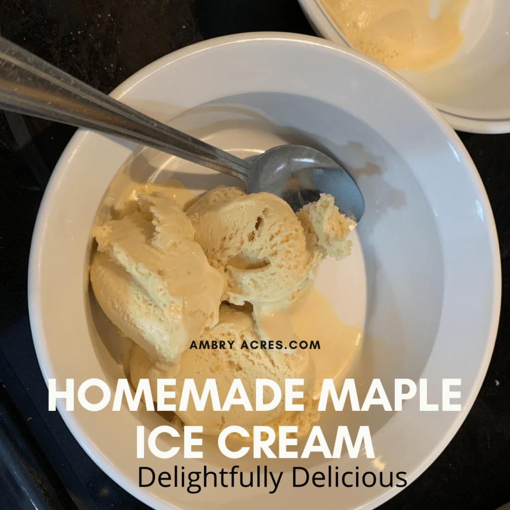 Delightfully Delicious Easy Homemade Maple Ice Cream Recipe Ambry Acres