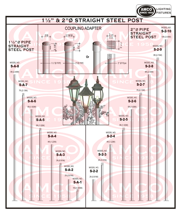 Steel Lamp Post Atlantic Mfg. Co., Inc. (AMCO)